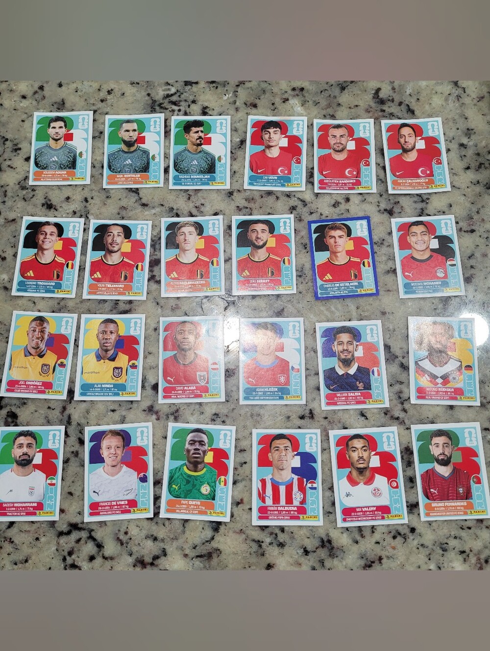 Panini Stickers Fifa World Cup 2026 Lot Of 24